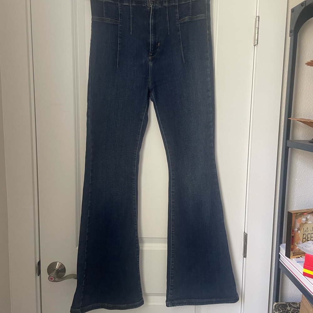 We The Free by Free People- Dark Blue Flare Jeans- Size 31 (US 12)